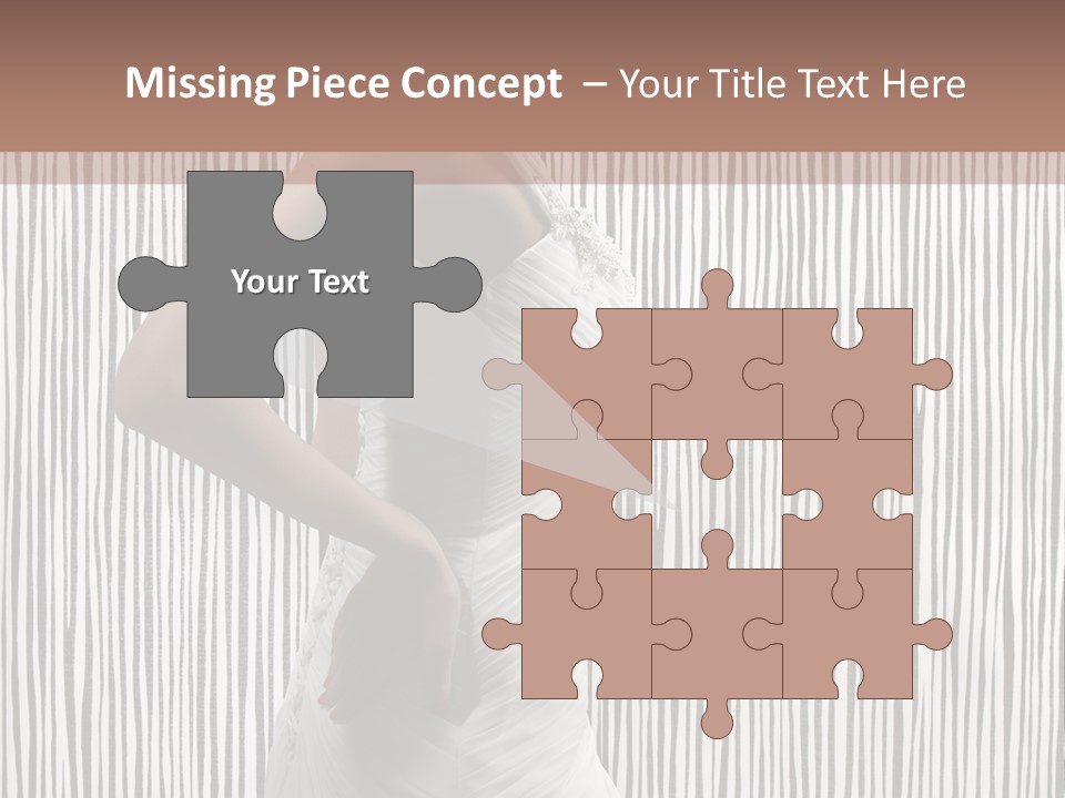 Portrait White Brunette PowerPoint Template