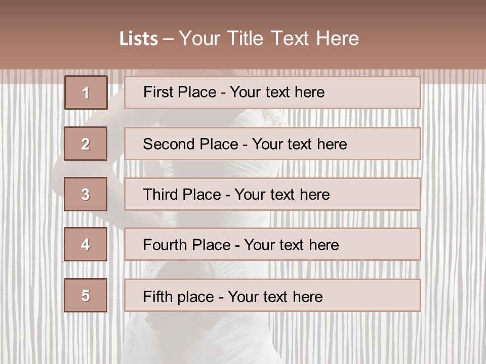Portrait White Brunette PowerPoint Template
