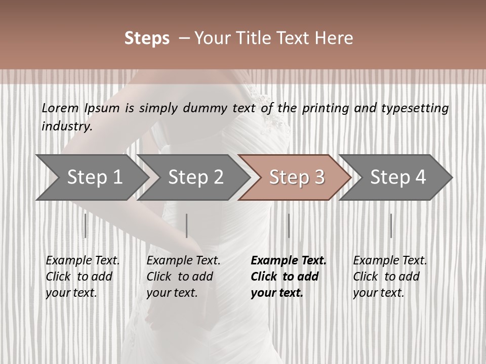 Portrait White Brunette PowerPoint Template