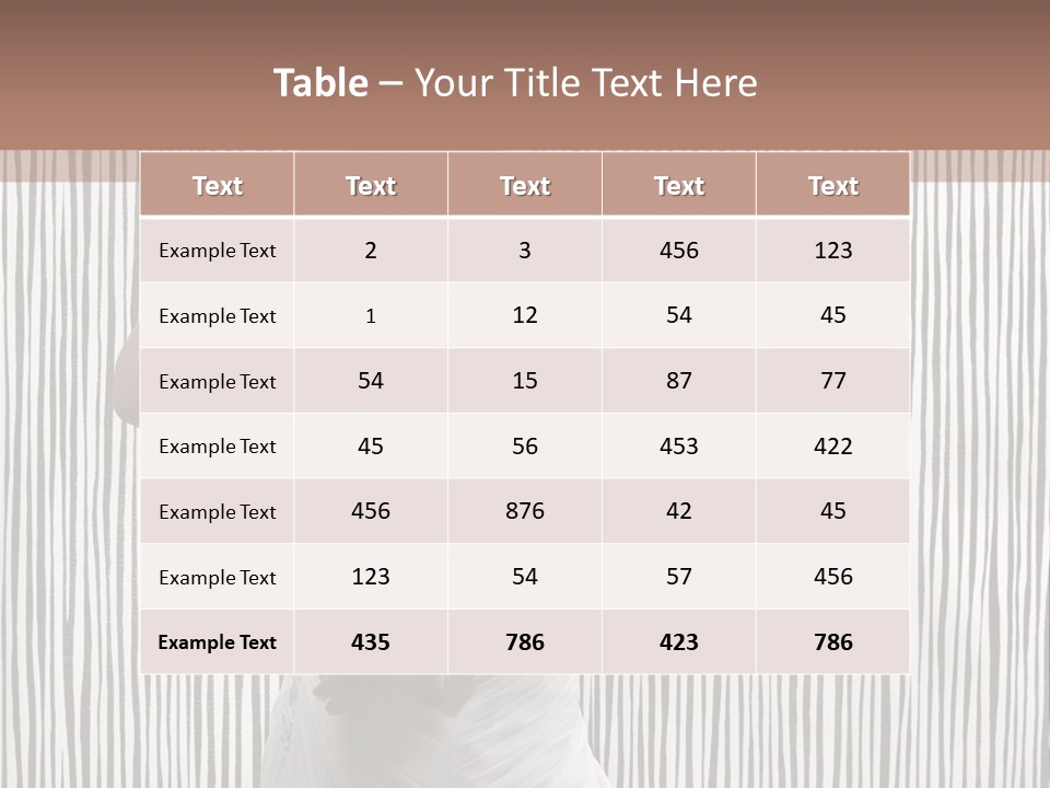 Portrait White Brunette PowerPoint Template