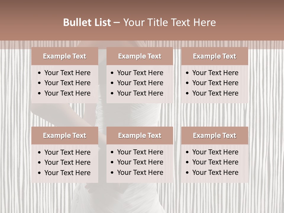 Portrait White Brunette PowerPoint Template