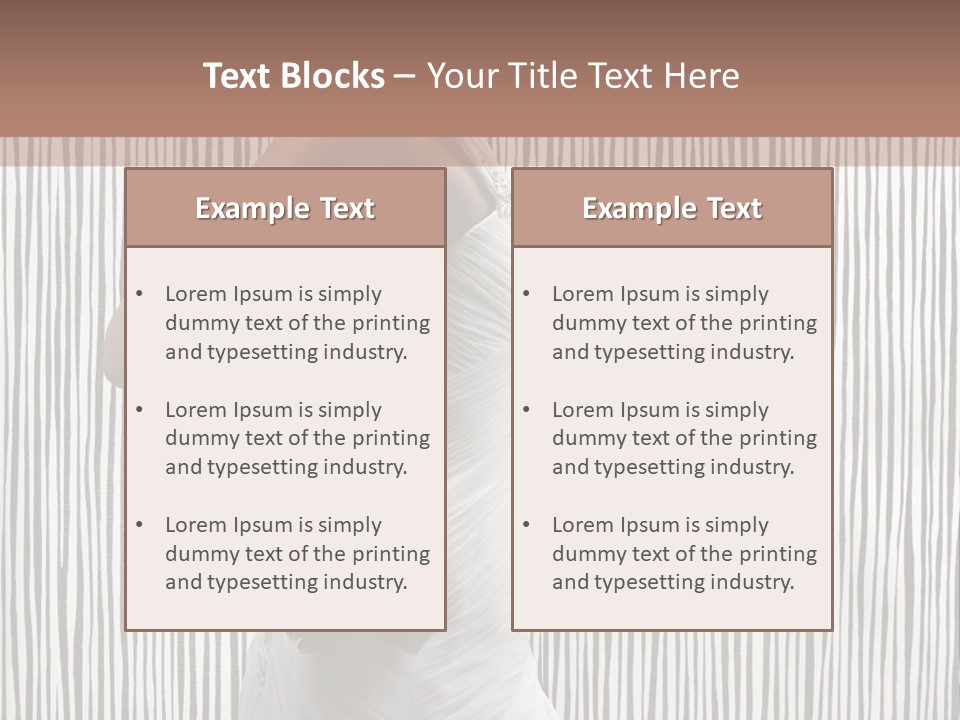 Portrait White Brunette PowerPoint Template