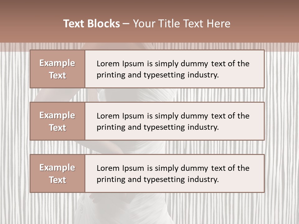 Portrait White Brunette PowerPoint Template