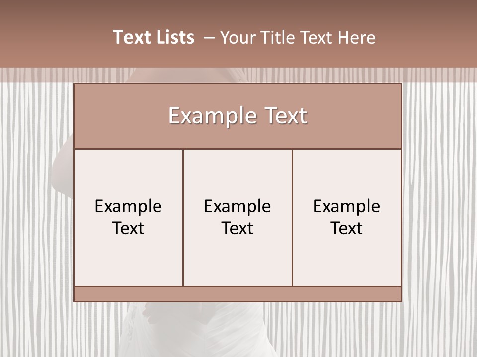 Portrait White Brunette PowerPoint Template
