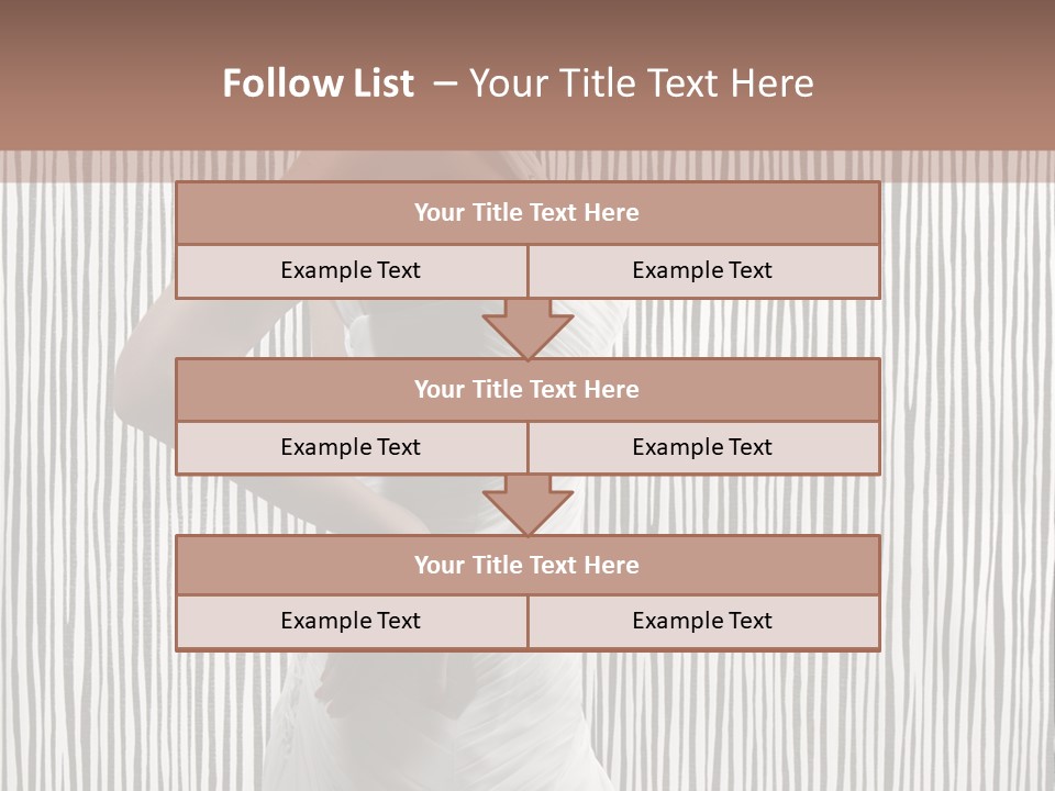 Portrait White Brunette PowerPoint Template