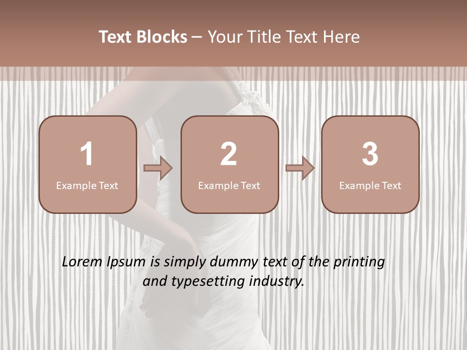 Portrait White Brunette PowerPoint Template