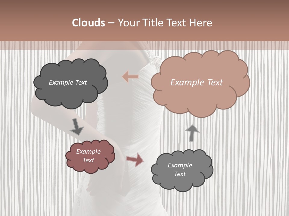 Portrait White Brunette PowerPoint Template