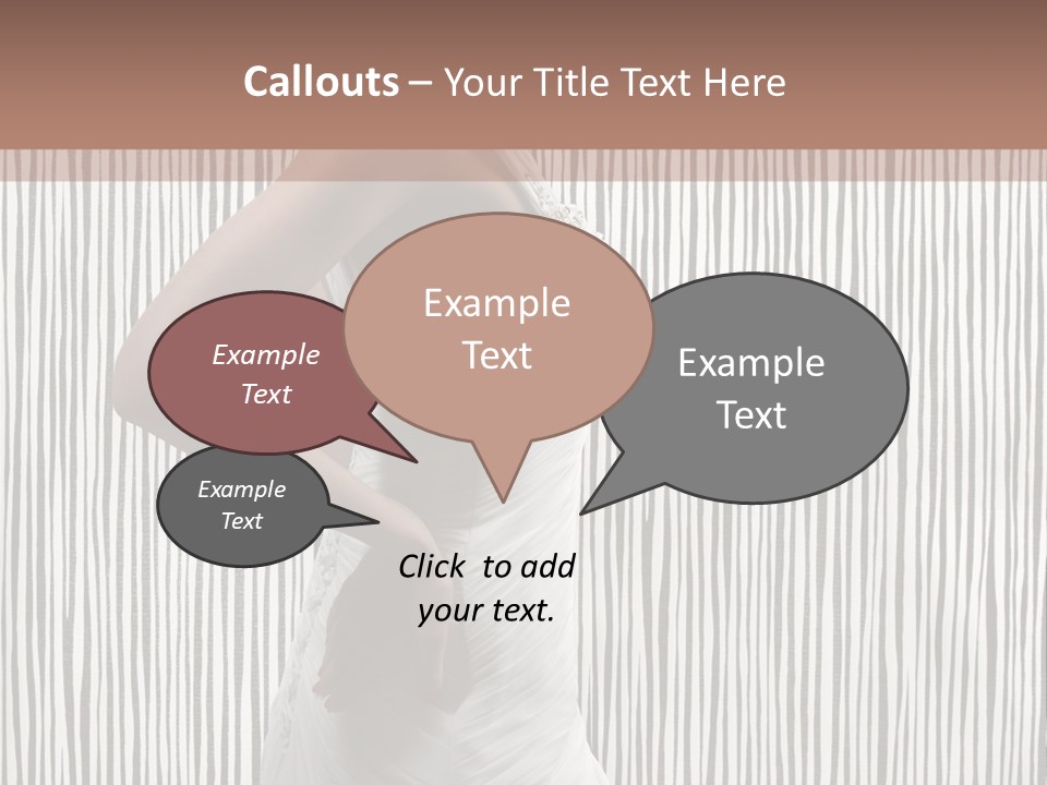 Portrait White Brunette PowerPoint Template