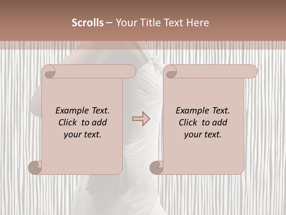 Portrait White Brunette PowerPoint Template