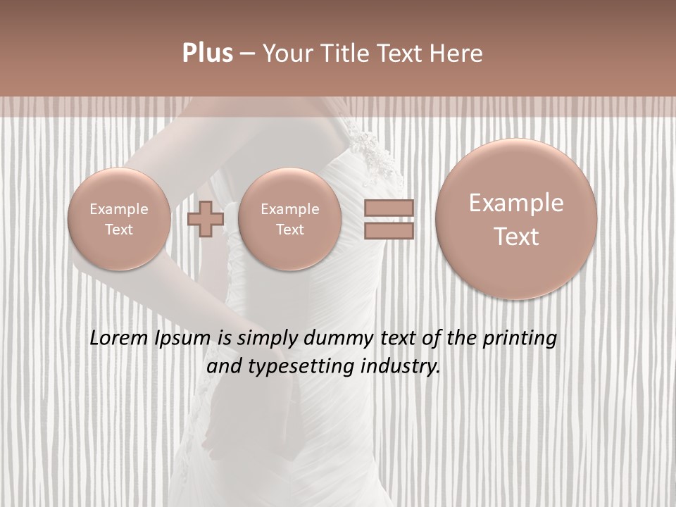 Portrait White Brunette PowerPoint Template