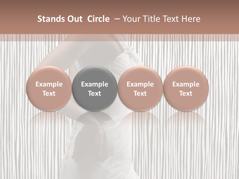 Portrait White Brunette PowerPoint Template