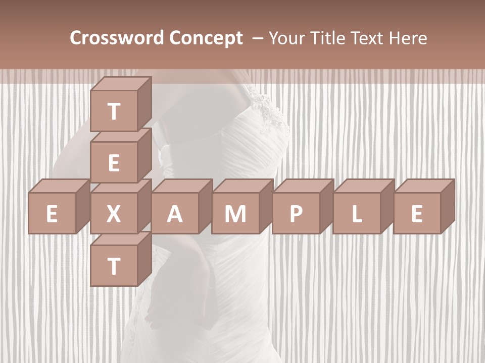 Portrait White Brunette PowerPoint Template