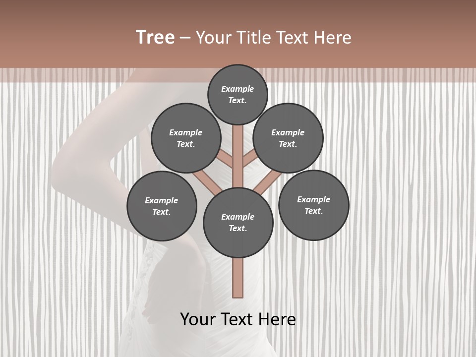 Portrait White Brunette PowerPoint Template