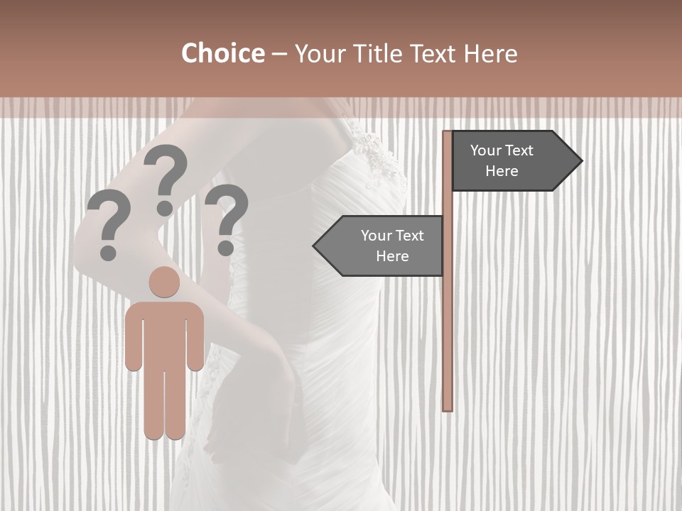 Portrait White Brunette PowerPoint Template