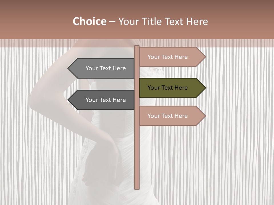 Portrait White Brunette PowerPoint Template