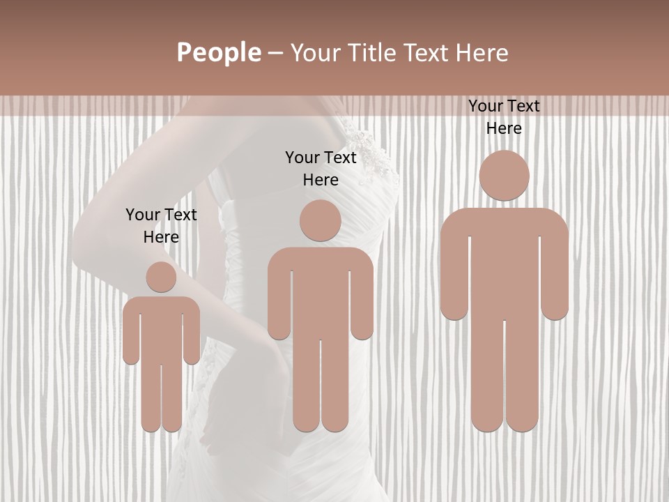 Portrait White Brunette PowerPoint Template