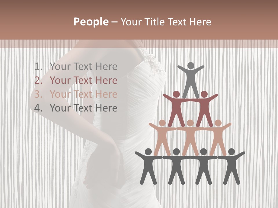 Portrait White Brunette PowerPoint Template