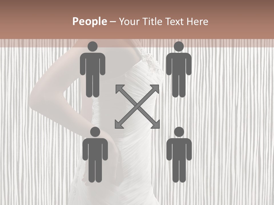 Portrait White Brunette PowerPoint Template