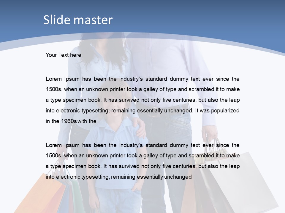 Lifestyles Retail Young PowerPoint Template