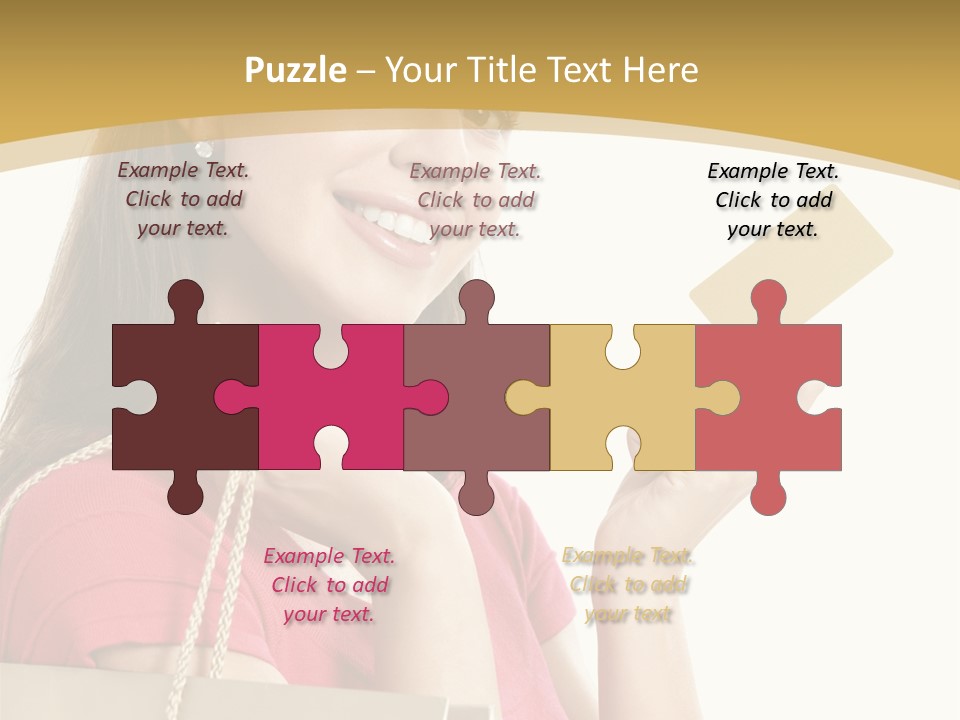 Happiness Cute Holding PowerPoint Template