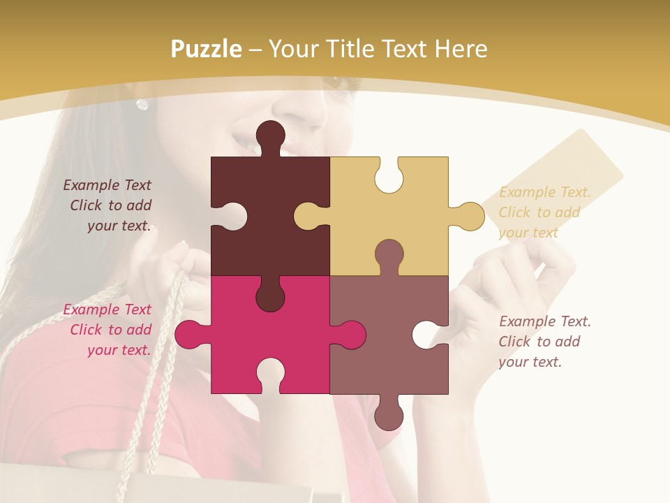 Happiness Cute Holding PowerPoint Template