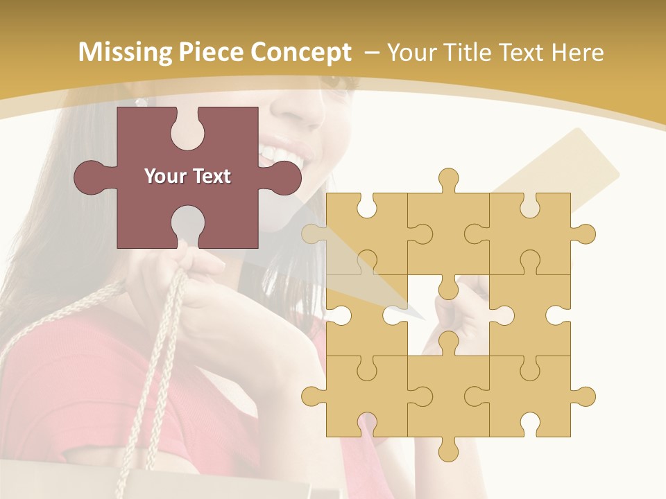 Happiness Cute Holding PowerPoint Template