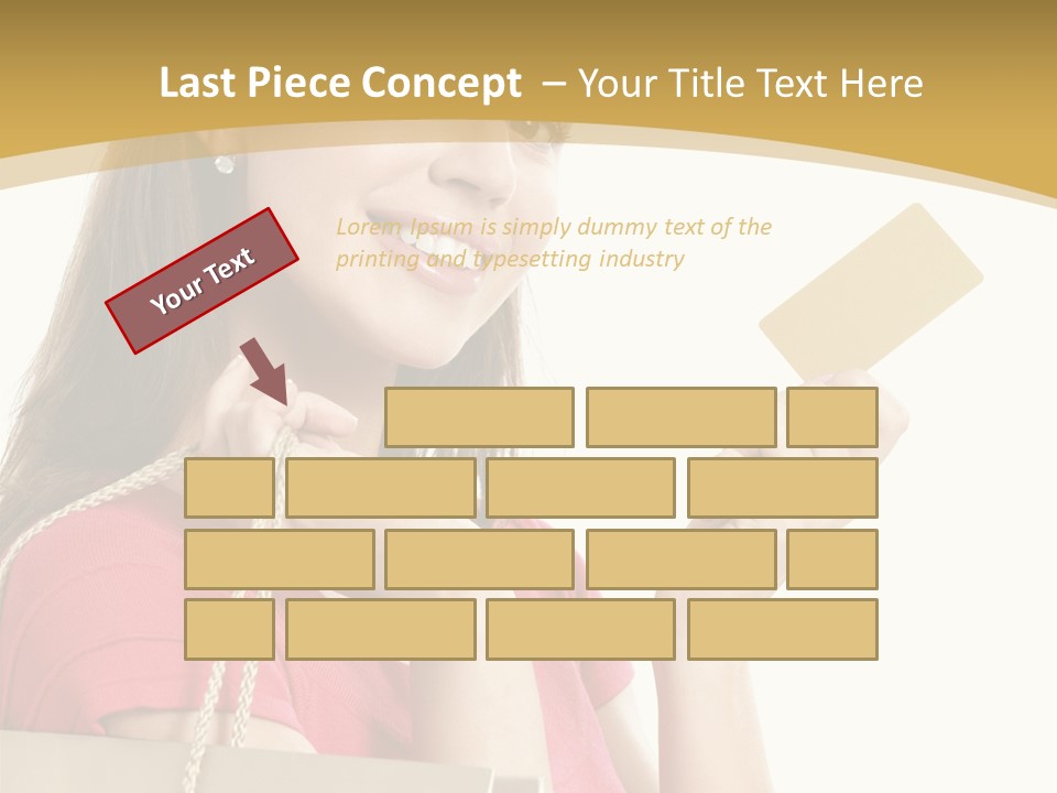 Happiness Cute Holding PowerPoint Template