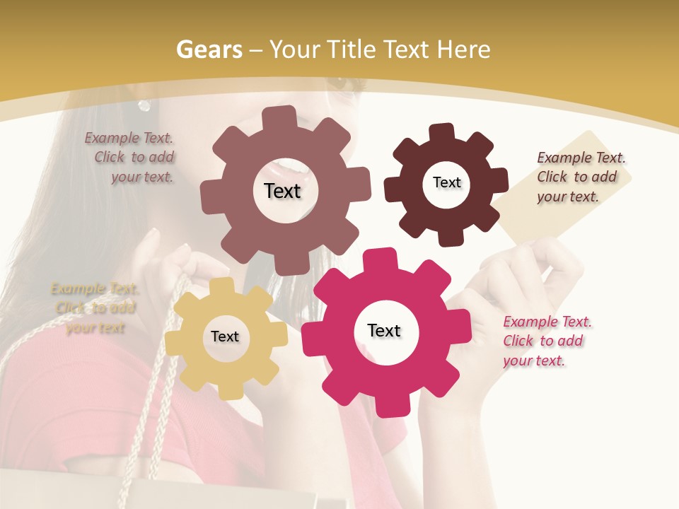 Happiness Cute Holding PowerPoint Template