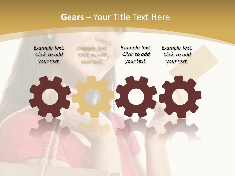 Happiness Cute Holding PowerPoint Template