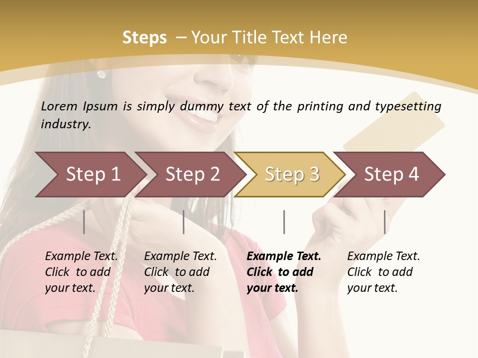 Happiness Cute Holding PowerPoint Template