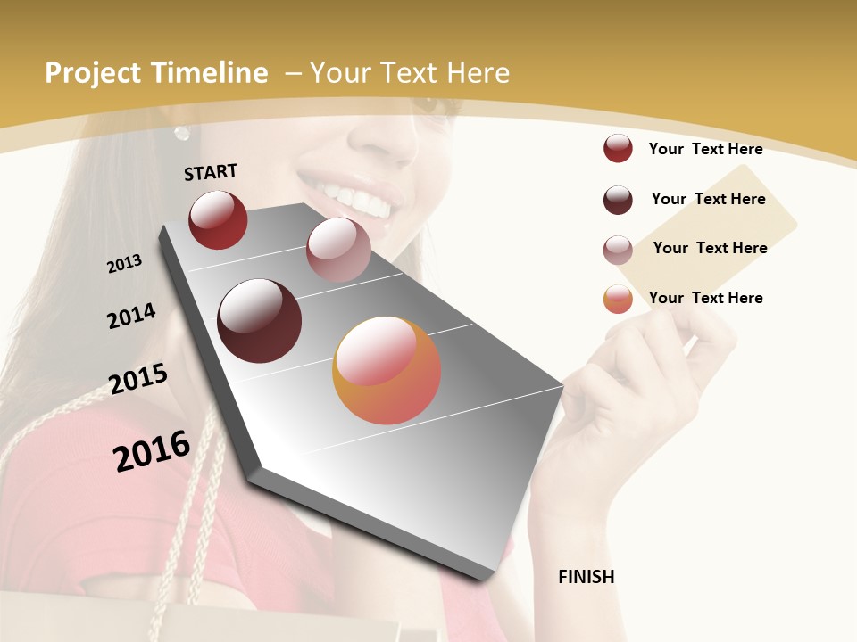 Happiness Cute Holding PowerPoint Template