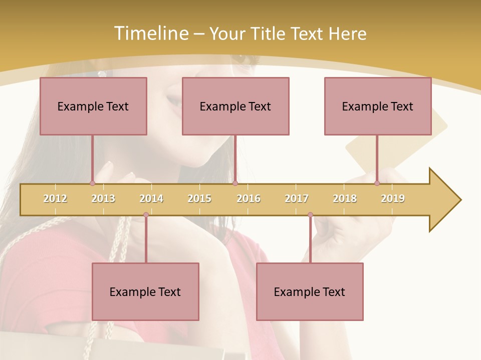 Happiness Cute Holding PowerPoint Template
