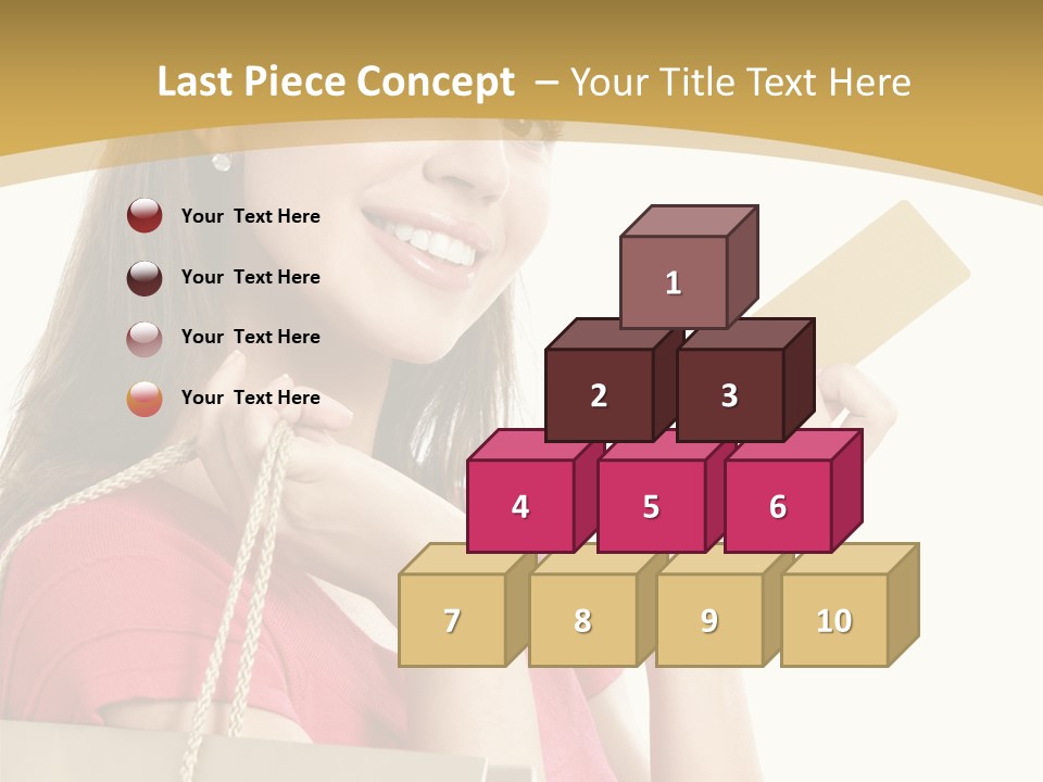 Happiness Cute Holding PowerPoint Template