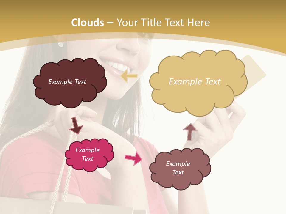 Happiness Cute Holding PowerPoint Template