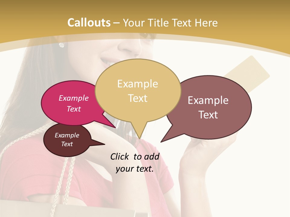 Happiness Cute Holding PowerPoint Template