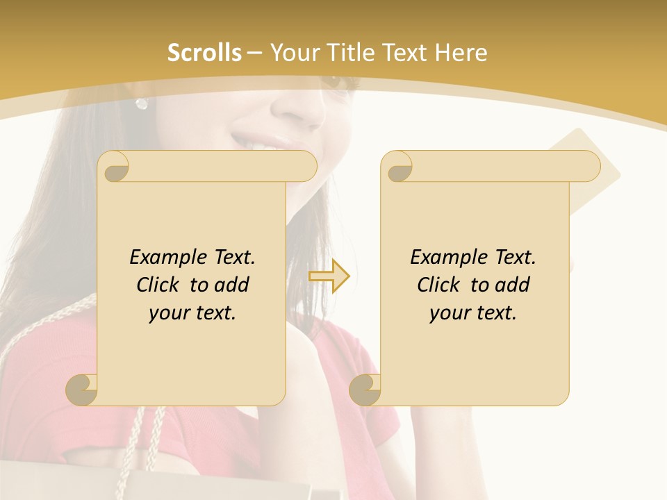 Happiness Cute Holding PowerPoint Template