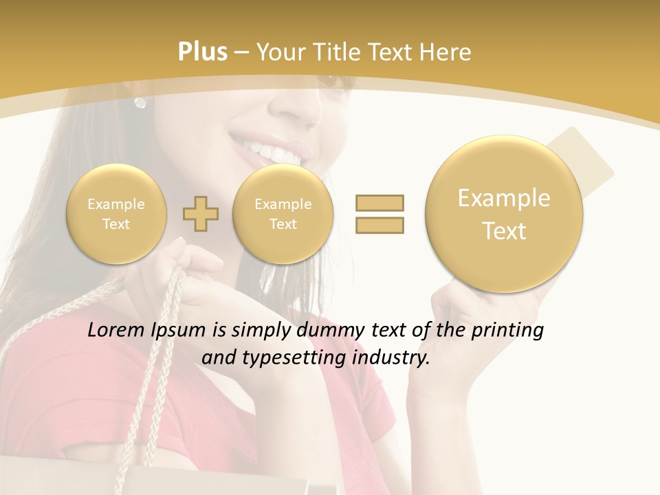Happiness Cute Holding PowerPoint Template