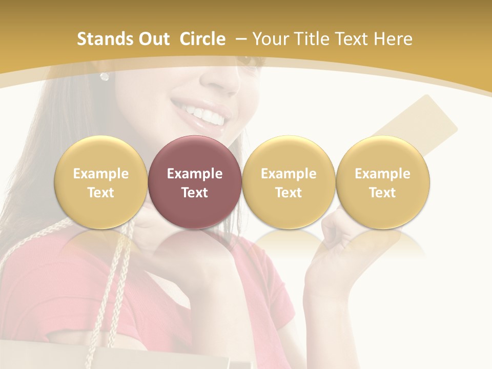 Happiness Cute Holding PowerPoint Template