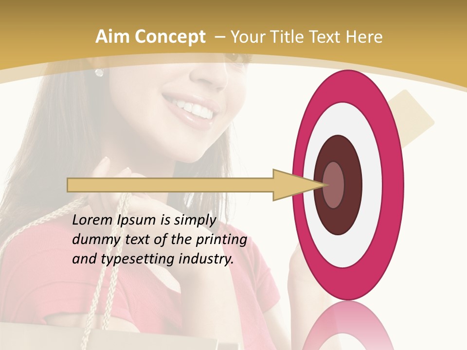 Happiness Cute Holding PowerPoint Template