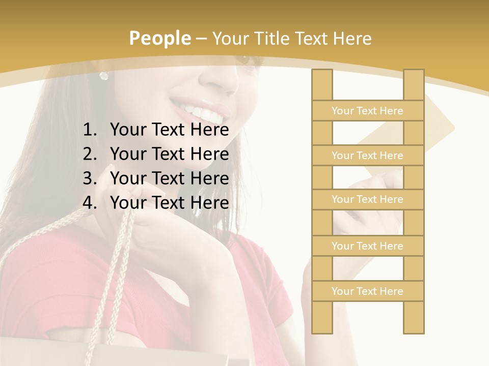 Happiness Cute Holding PowerPoint Template