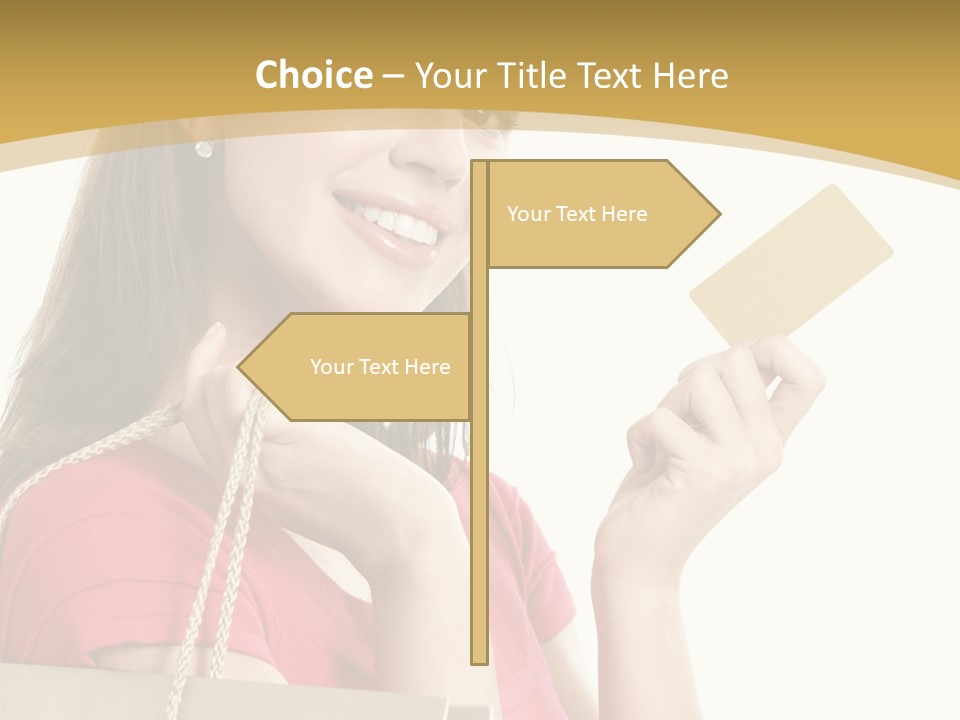 Happiness Cute Holding PowerPoint Template