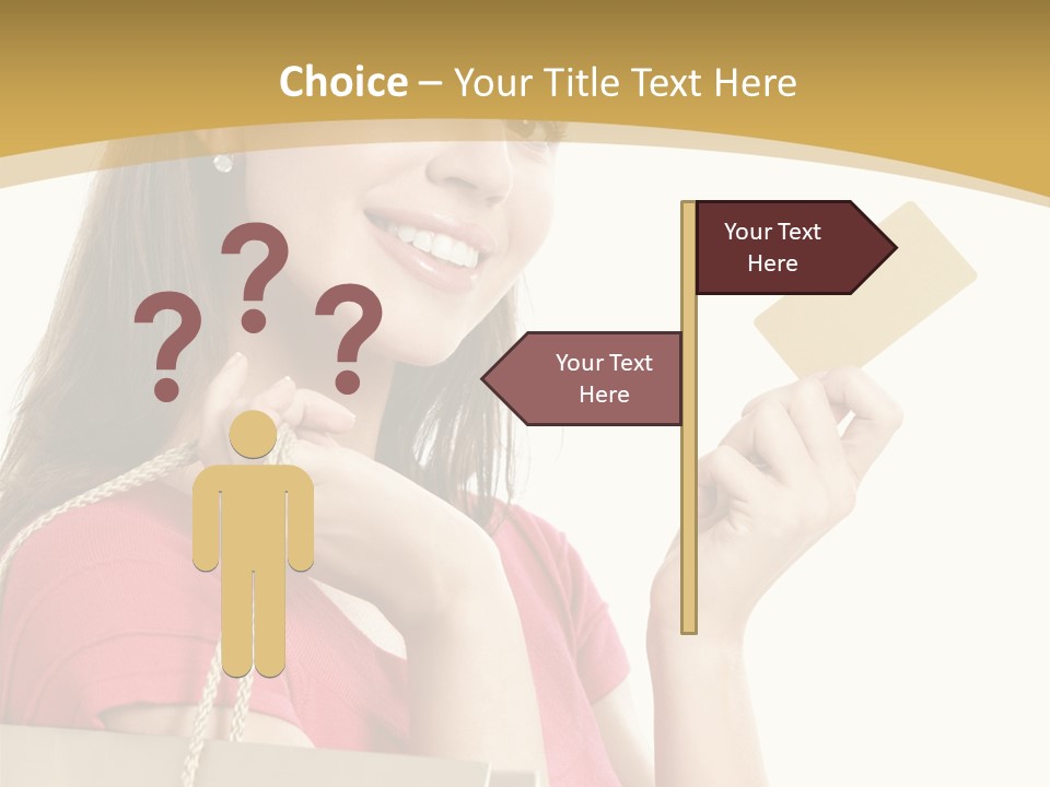 Happiness Cute Holding PowerPoint Template