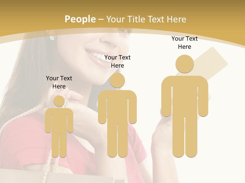 Happiness Cute Holding PowerPoint Template