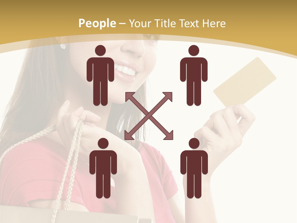 Happiness Cute Holding PowerPoint Template