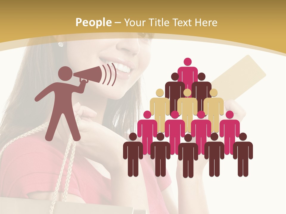 Happiness Cute Holding PowerPoint Template