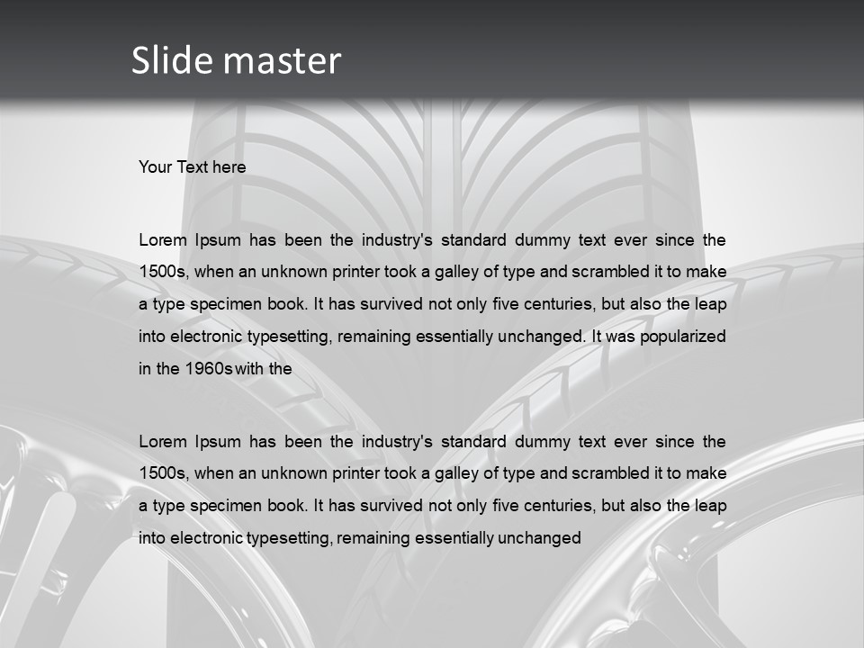 Silver Isolated Shiny PowerPoint Template