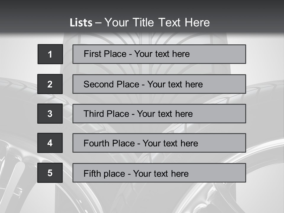Silver Isolated Shiny PowerPoint Template
