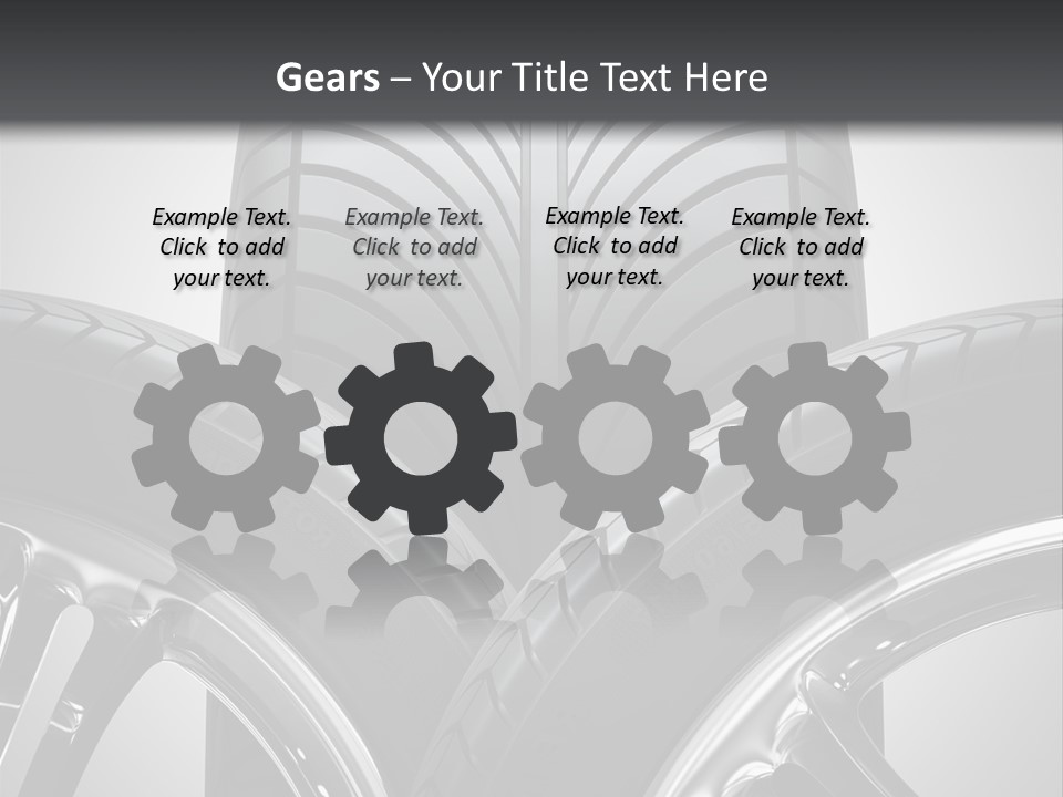 Silver Isolated Shiny PowerPoint Template