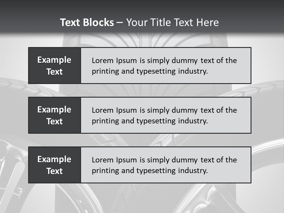 Silver Isolated Shiny PowerPoint Template