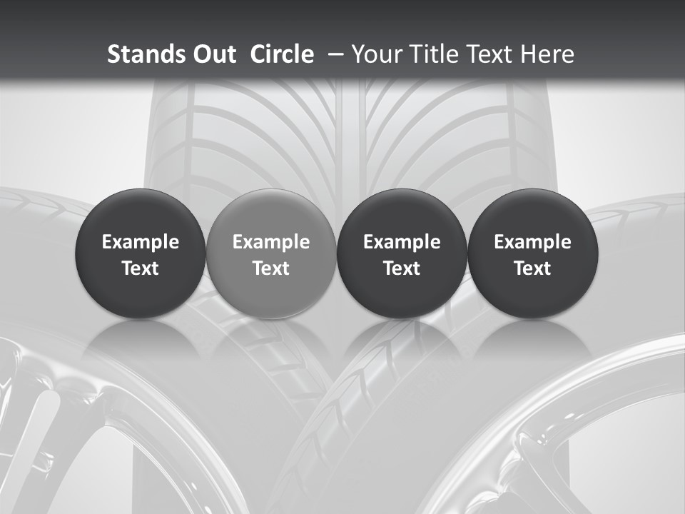 Silver Isolated Shiny PowerPoint Template